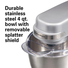 7 Speed Stand Mixer, 4 Quart, Silver