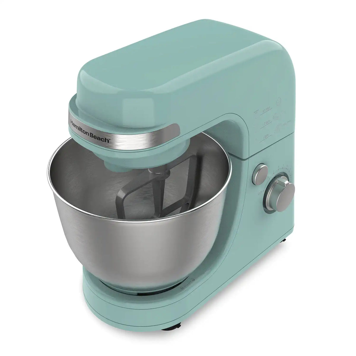 7 Speed Stand Mixer, 4 Quart, Aqua Blue