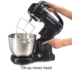 7 Speed Stand Mixer, 4 Quart, Black
