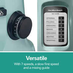 7 Speed Stand Mixer, 4 Quart, Aqua