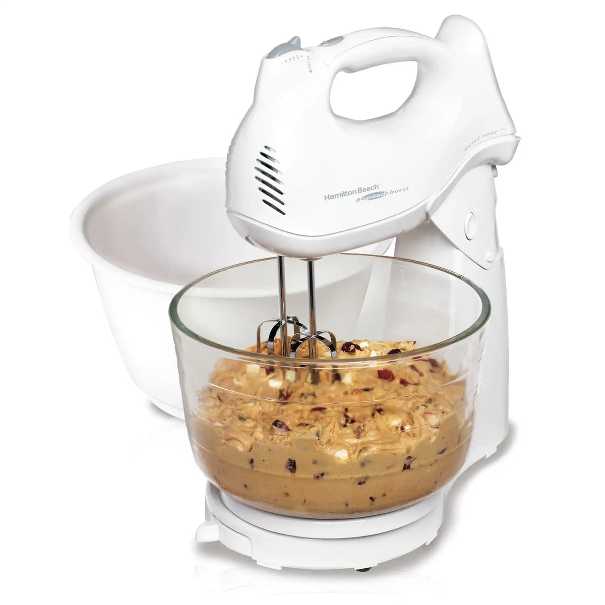 Power Deluxe 6 Speed Stand Mixer, White