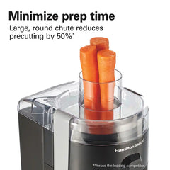 HealthSmart® Compact Juice Extractor, Black & Grey