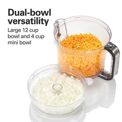 Hamilton Beach® Big Mouth® Duo 12 Cup Food Processor with 4 Cup Mini Bowl, 70580