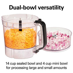 Hamilton Beach® Stack & Snap™ Duo Food Processor, 14 Cup Capacity, 70585