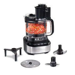 Hamilton Beach® Stack & Snap™ 10-Cup Food Processor with Bowl Scraper, Black, 70822FG