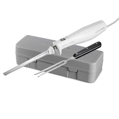Electric Knife Set with Fork and Case
