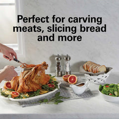 Electric Knife Set with Fork and Case