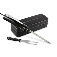 Electric Knife Set with Cool-Touch Ergonomic Handle and Storage Case