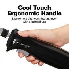 Electric Knife Set with Cool-Touch Ergonomic Handle and Storage Case