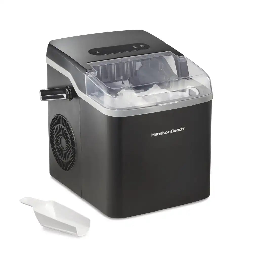 Countertop Bullet Ice Maker with Easy-Carry Handle, Black