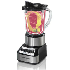 Wave Crusher® Multi-Function Blender with Mess-free 40oz Glass Jar, 700W Black & Stainless