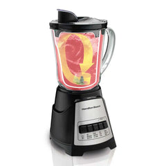 Power Elite® Multi-Function Blender with Mess-free 40oz Glass Jar, 700W Black & Stainless
